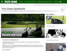 Tablet Screenshot of guide-to-golf-carts.com